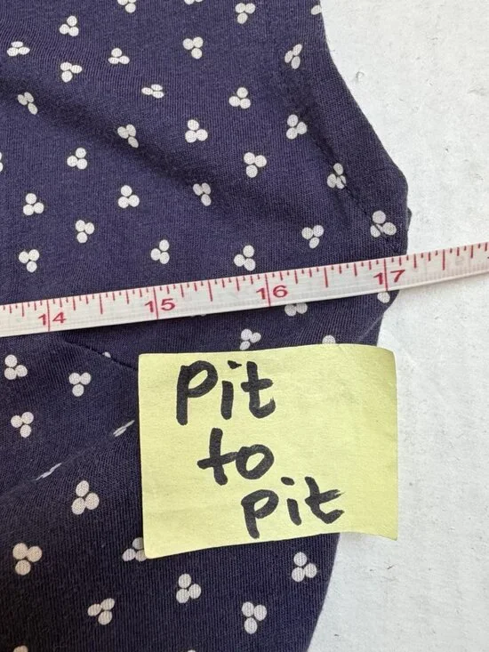 Boden Jersey Shirt Dress Womens 8 R Blue Polka Dots Tie Back Party Summer Vacay - Picture 9 of 11